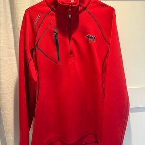 Red Torrey Pines Sunice Men's Half-Zip Performance Jacket